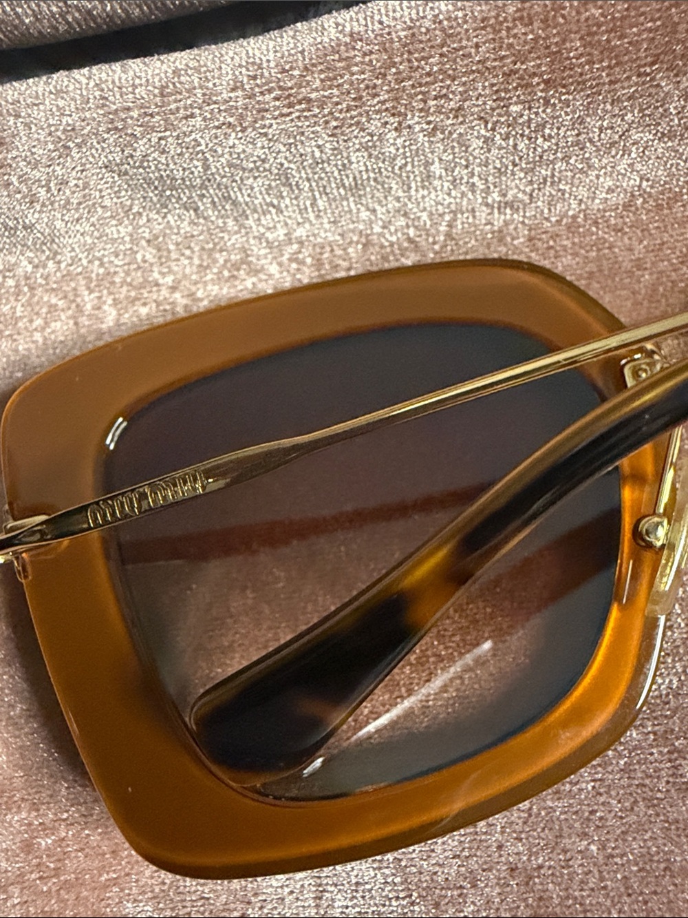Miu Miu Tortoiseshell Sunglasses with Brown Lenses - Picture 5 of 15